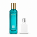 عطر EQUAL 001 بحجم ٢٠٠ مل بجانب زجاجة مرجعية دون شعار