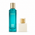 عطر EQUAL 222 بحجم ٢٠٠ مل بجانب زجاجة مرجعية دون شعار