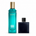 عطر EQUAL 666 بحجم ٢٠٠ مل بجانب زجاجة مرجعية دون شعار